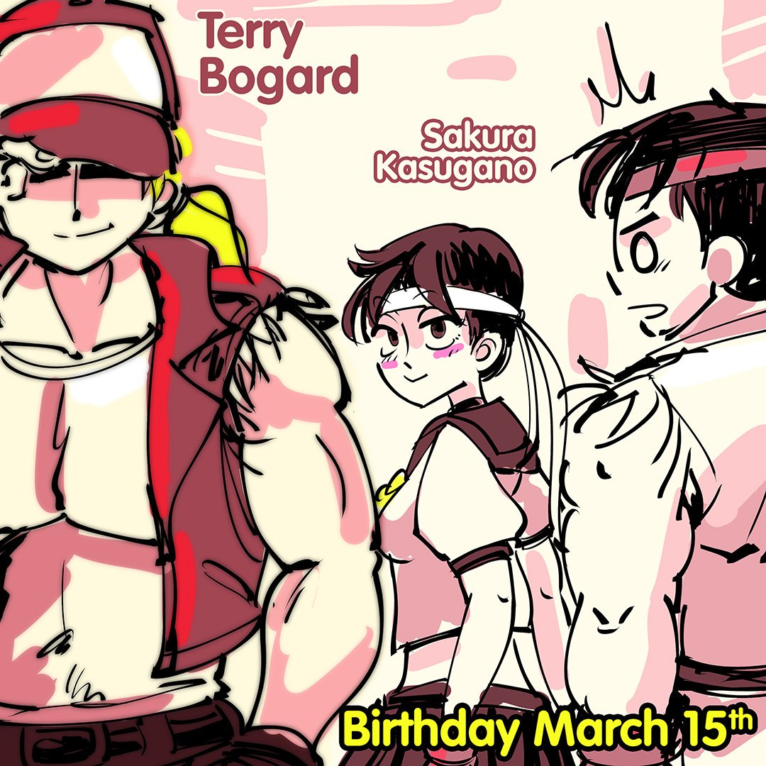 Sakura and Terry share the same birthday !