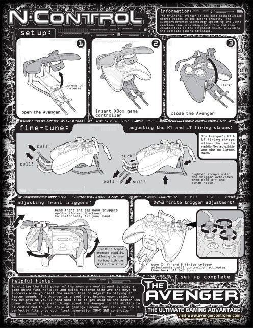 Avenger Instructions final (with stabilizer) FOR REFERENCE